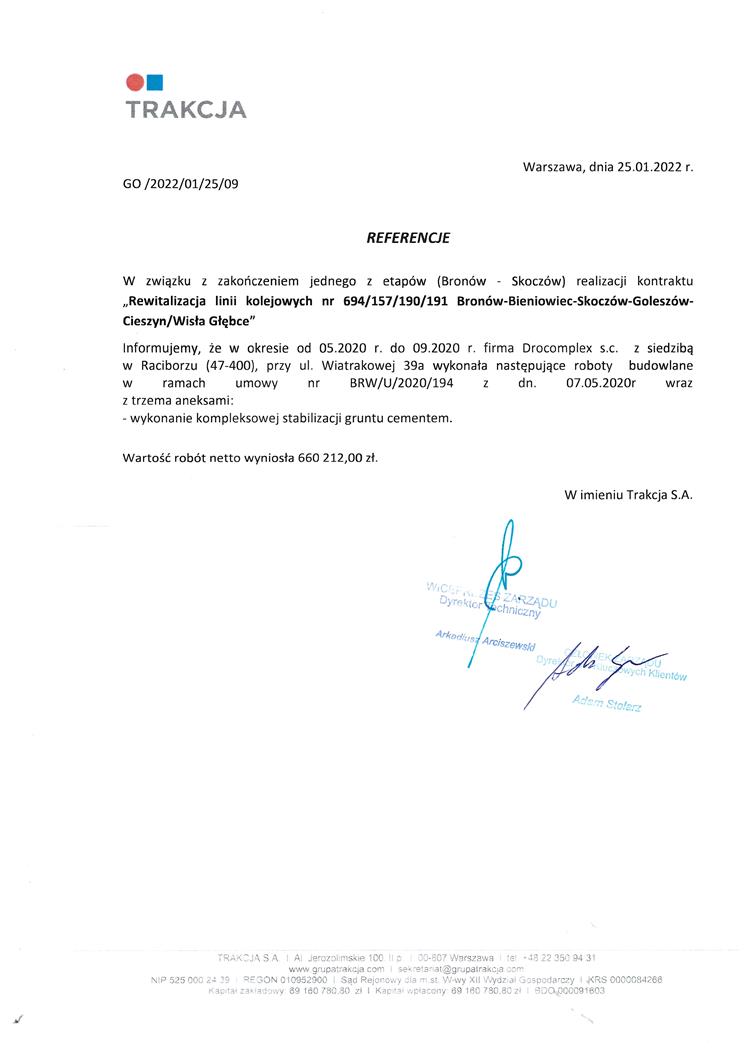 Referencje Trakcja Referencje Trakcja