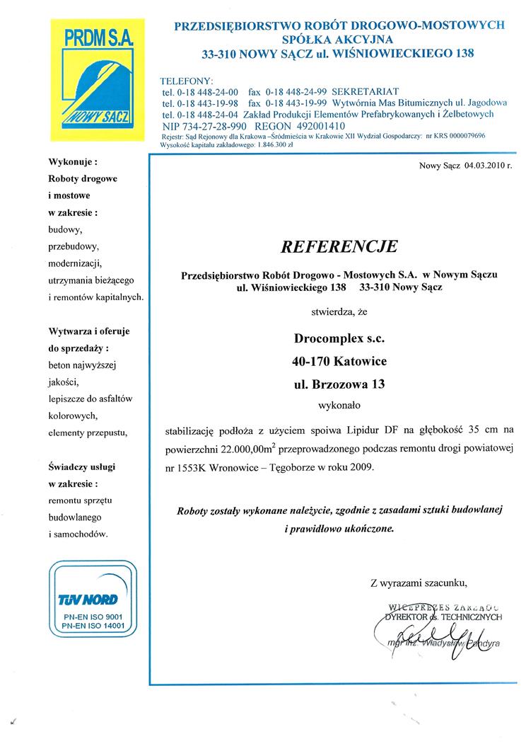 referencje PRDM referencje PRDM